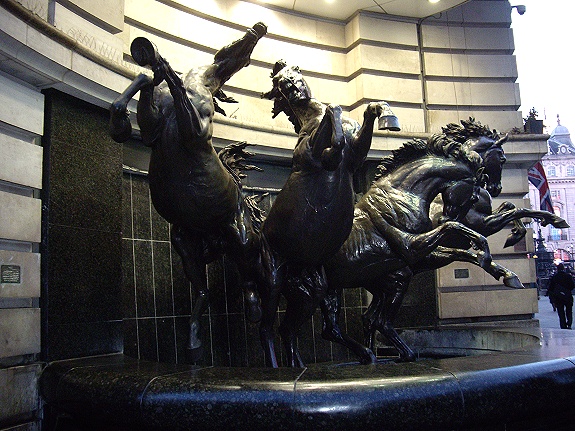 Bronze Horse Fountain After Restoration